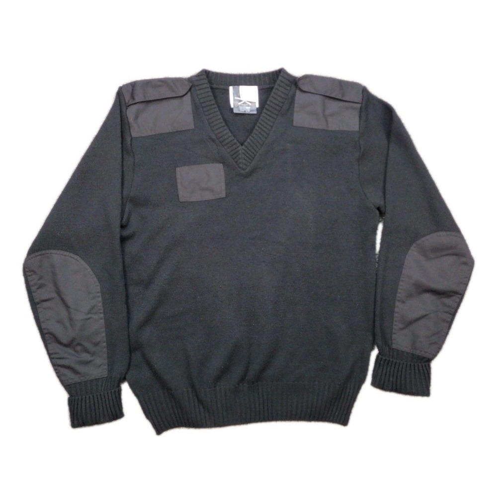 Military Equipment Sweater Mens XL Black Pullover V-Neck AB-458 Great Britain